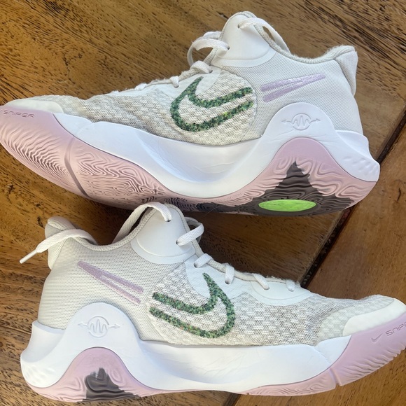 Nike KD Trey 5 IX EP Basketball Shoes White Lime Purple Men’s 8 - Picture 4 of 10